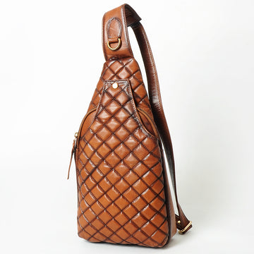 American Darling Sling Bag Beautifully Quilted Genuine Leather women bag